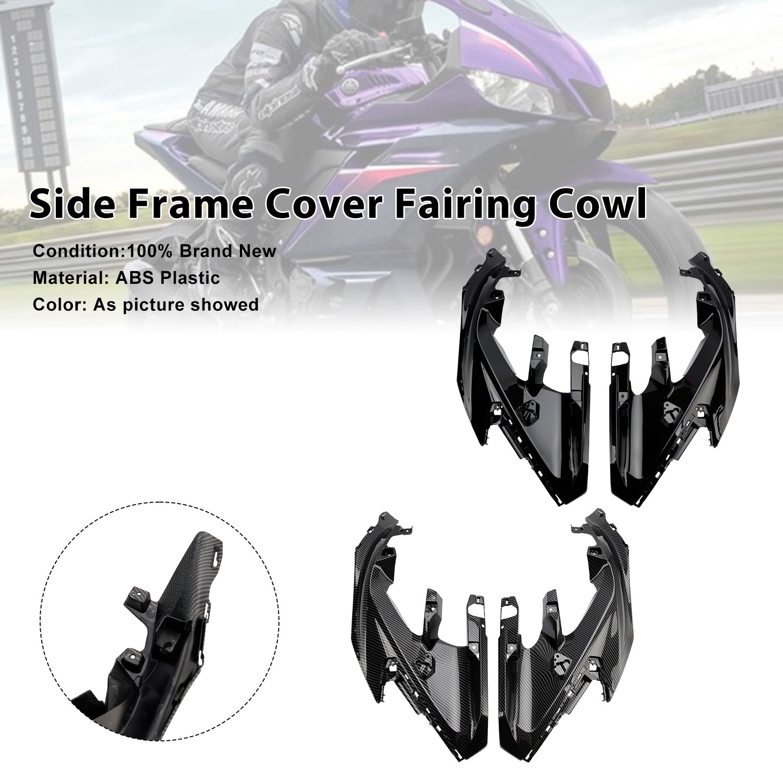 2025-2026 Yamaha YZF-R3 R25 Middle Side Frame Cover Fairing Cowl