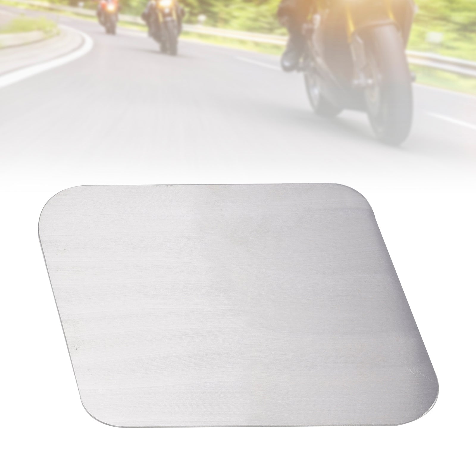 Parallelogram Blank Aluminum Alloy License Plate DIY Universal fit for Motorcycle