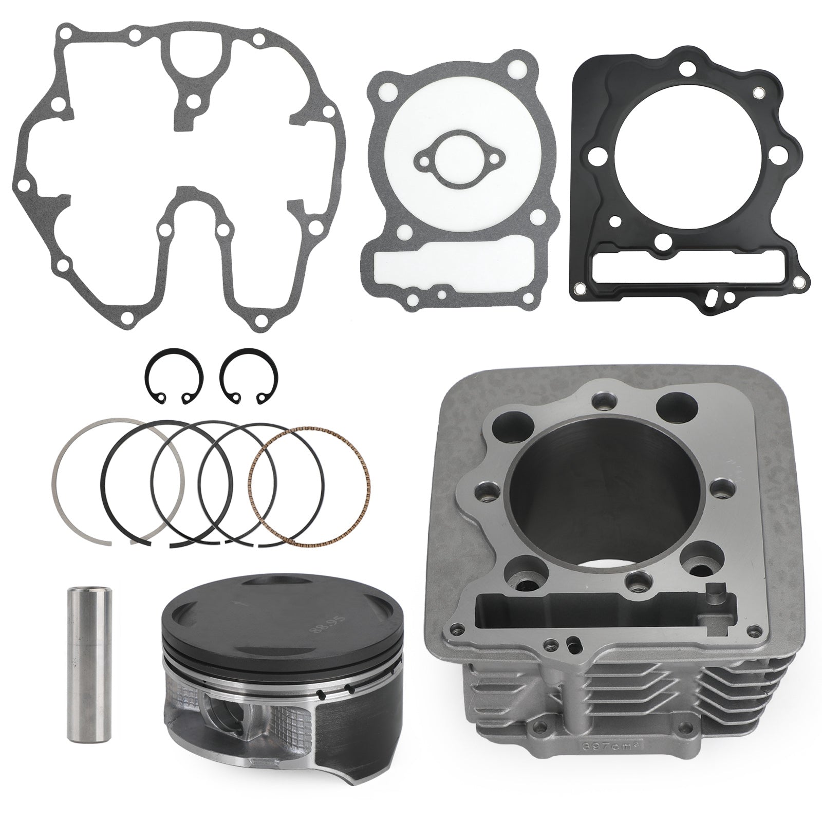 440cc 89mm Big Bore Jug Zylinder für Honda TRX400EX TRX400X Top End Rebuild Kit Generic