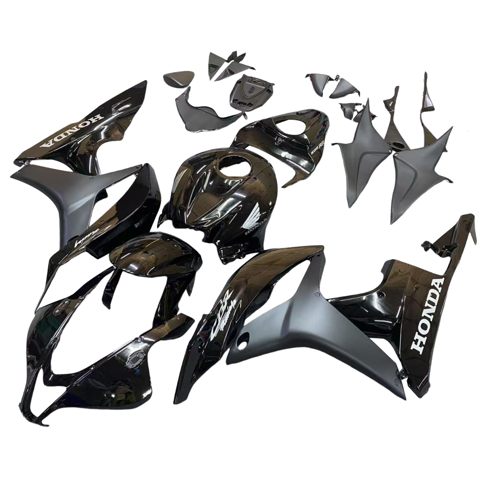 Amotopart 2007-2008 Honda CBR600RR Black Fairing Kit