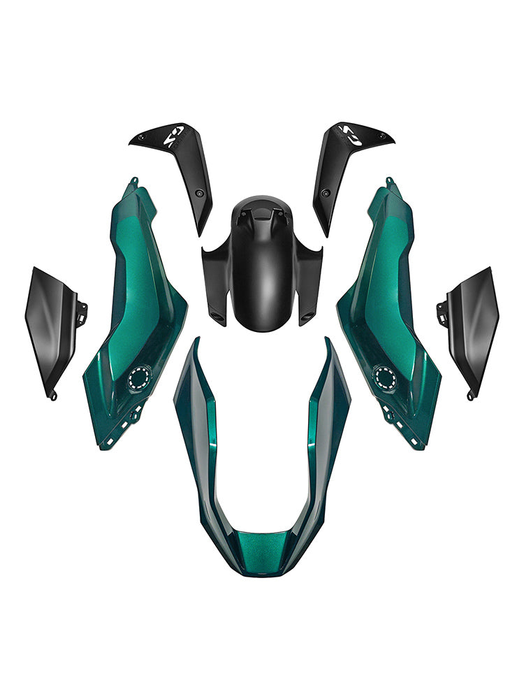 Amotopart 2024-2025 BMW R1300GS Green Black Fairing Kit