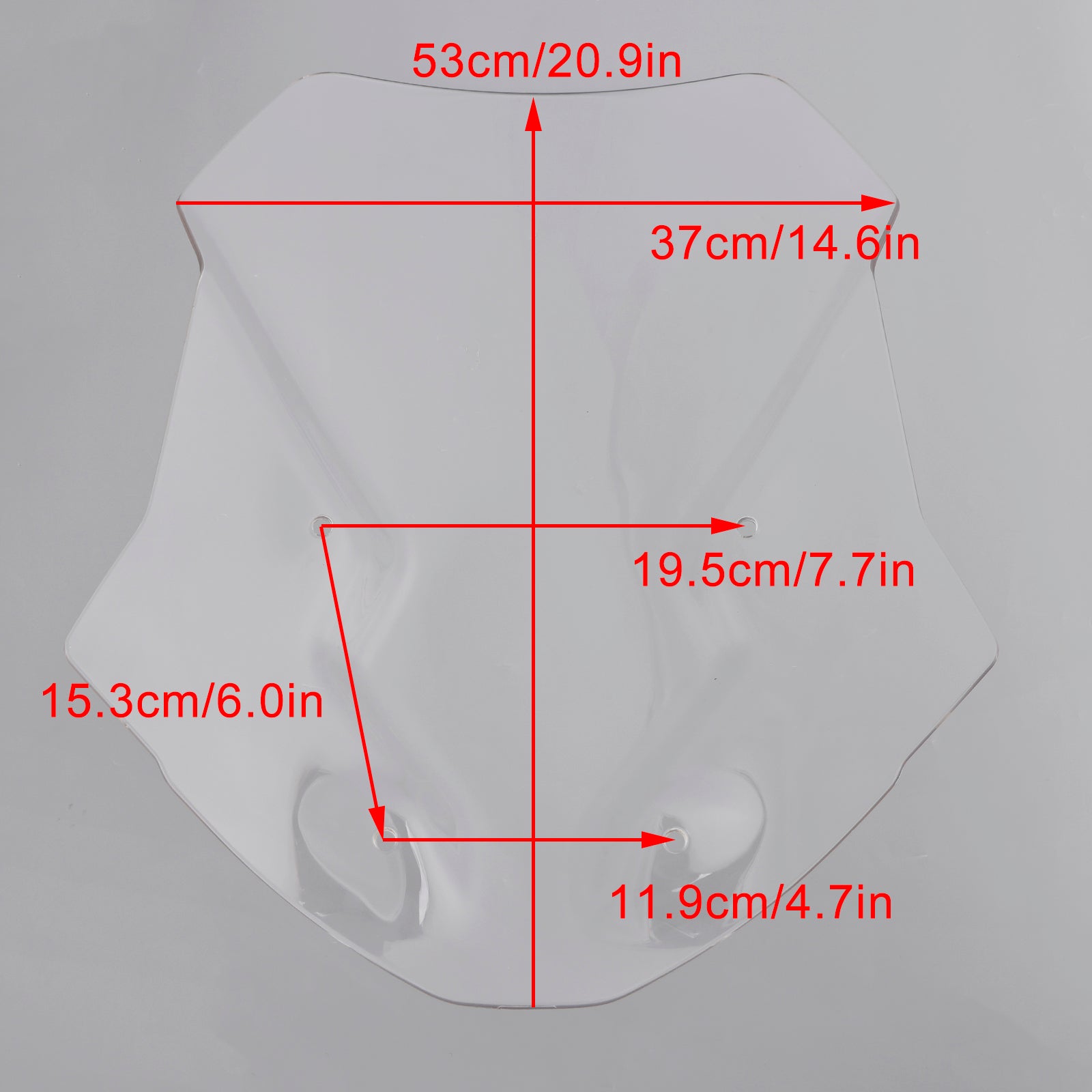 Tiger 1200 GT Alle modeller 2022-2024 motorsykkel frontrute frontrute