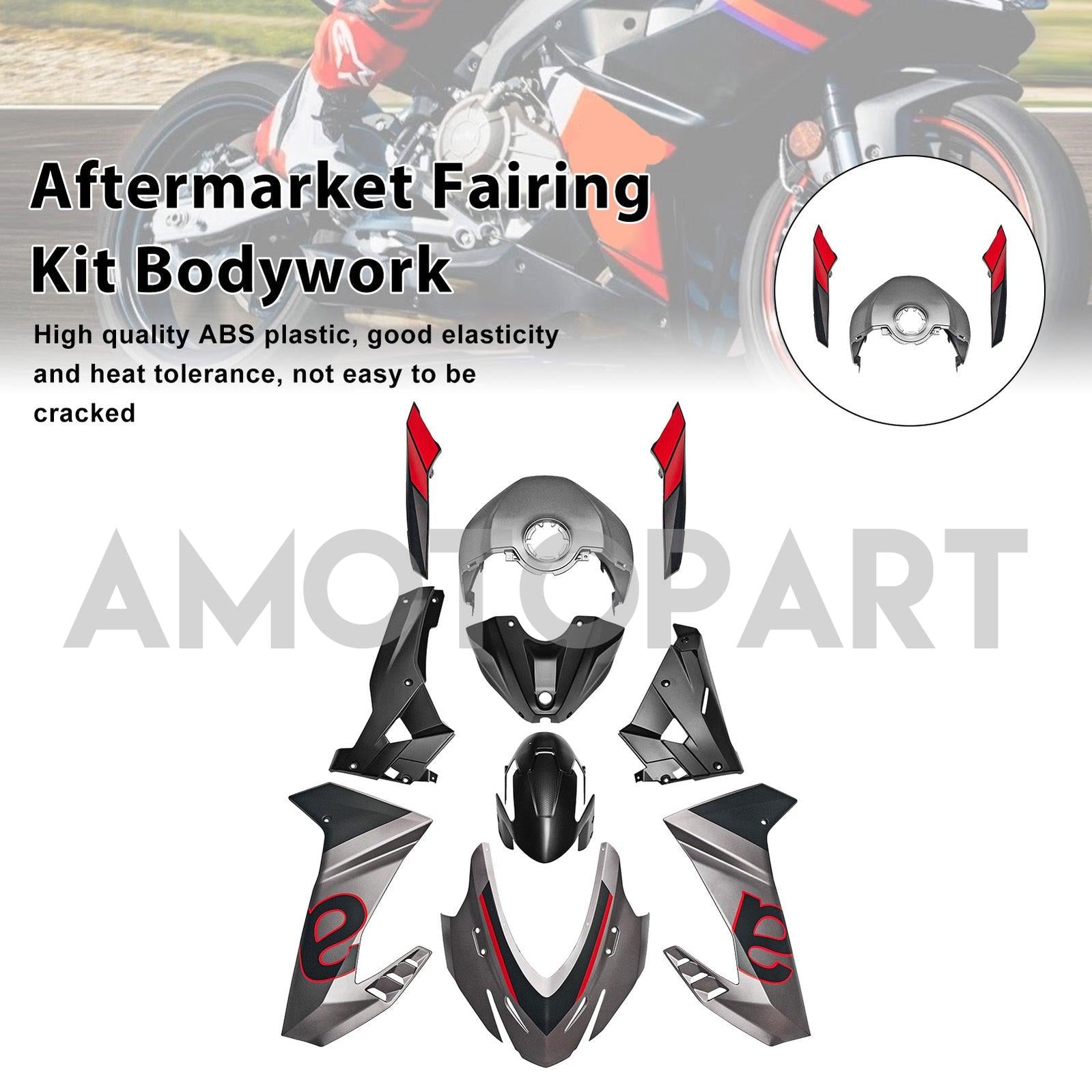 Amotopart 2024-2025 Aprilia RS457 Collection Fairing Kit