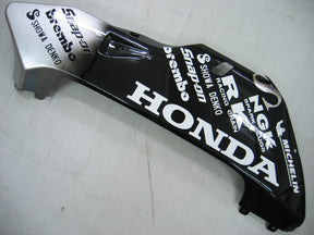 Amotopart 2005–2006 Honda CBR600RR Schwarz-Silber-Akzent-Verkleidungsset