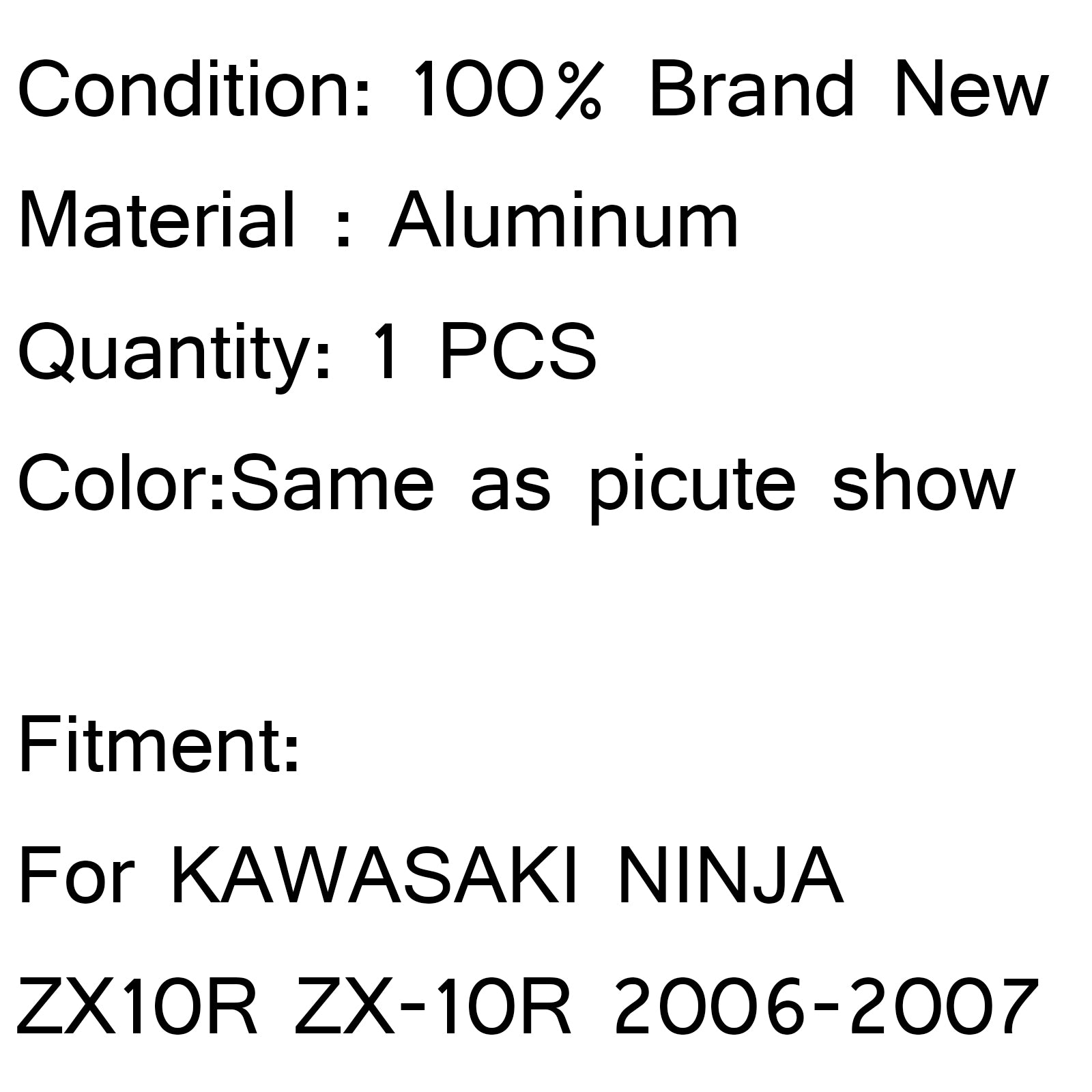 Radiatore di raffreddamento in alluminio per KAWASAKI NINJA ZX10R ZX-10R 2006-2007