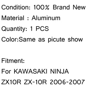 Aluminiumkühler Kühler für KAWASAKI NINJA ZX10R ZX-10R 2006–2007