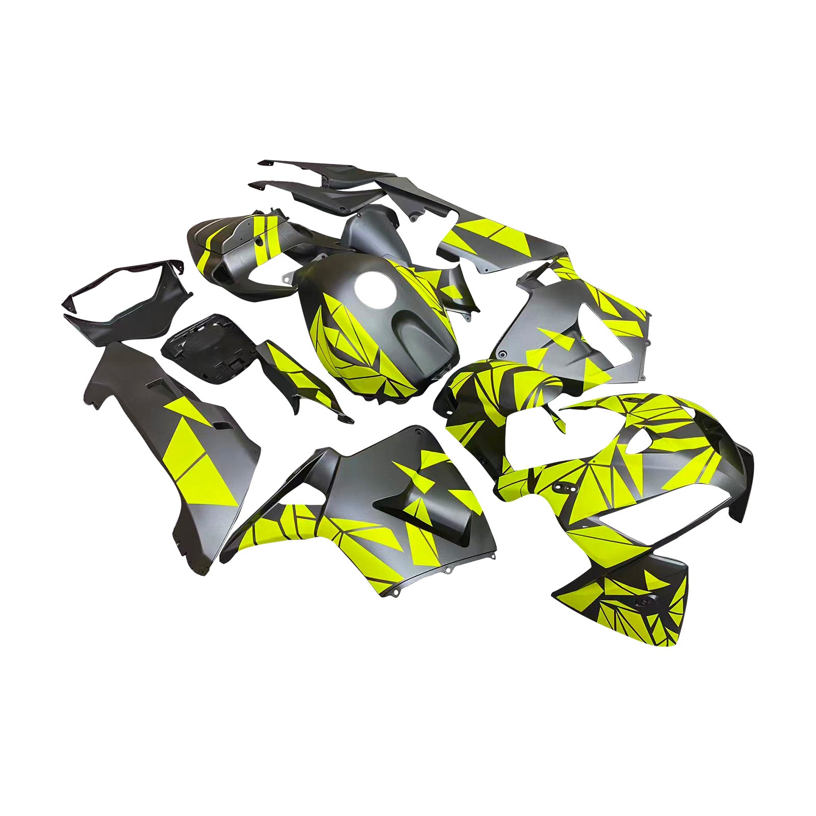 Amotopart 2005-2006 Honda CBR600RR Green Black Fairing Kit