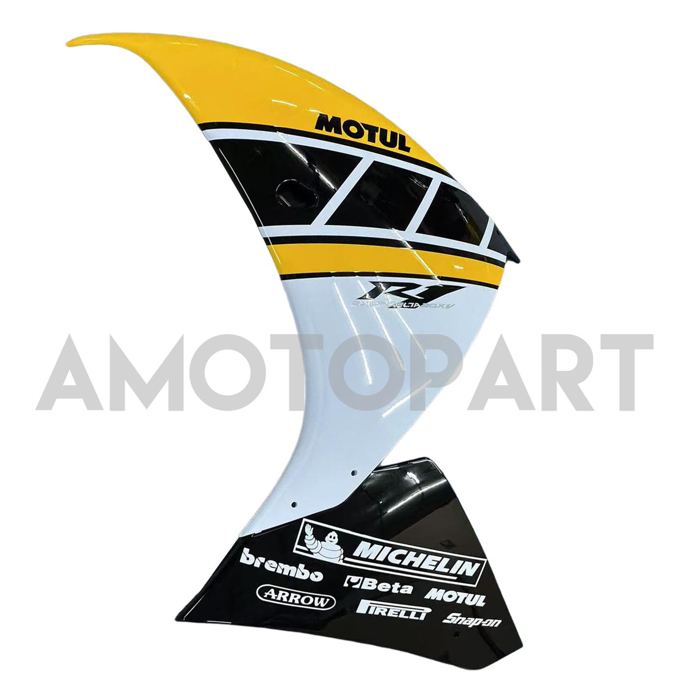Amotopart 2009-2011 Yamaha YZF 1000 R1 Yellow Black White Fairing Kit