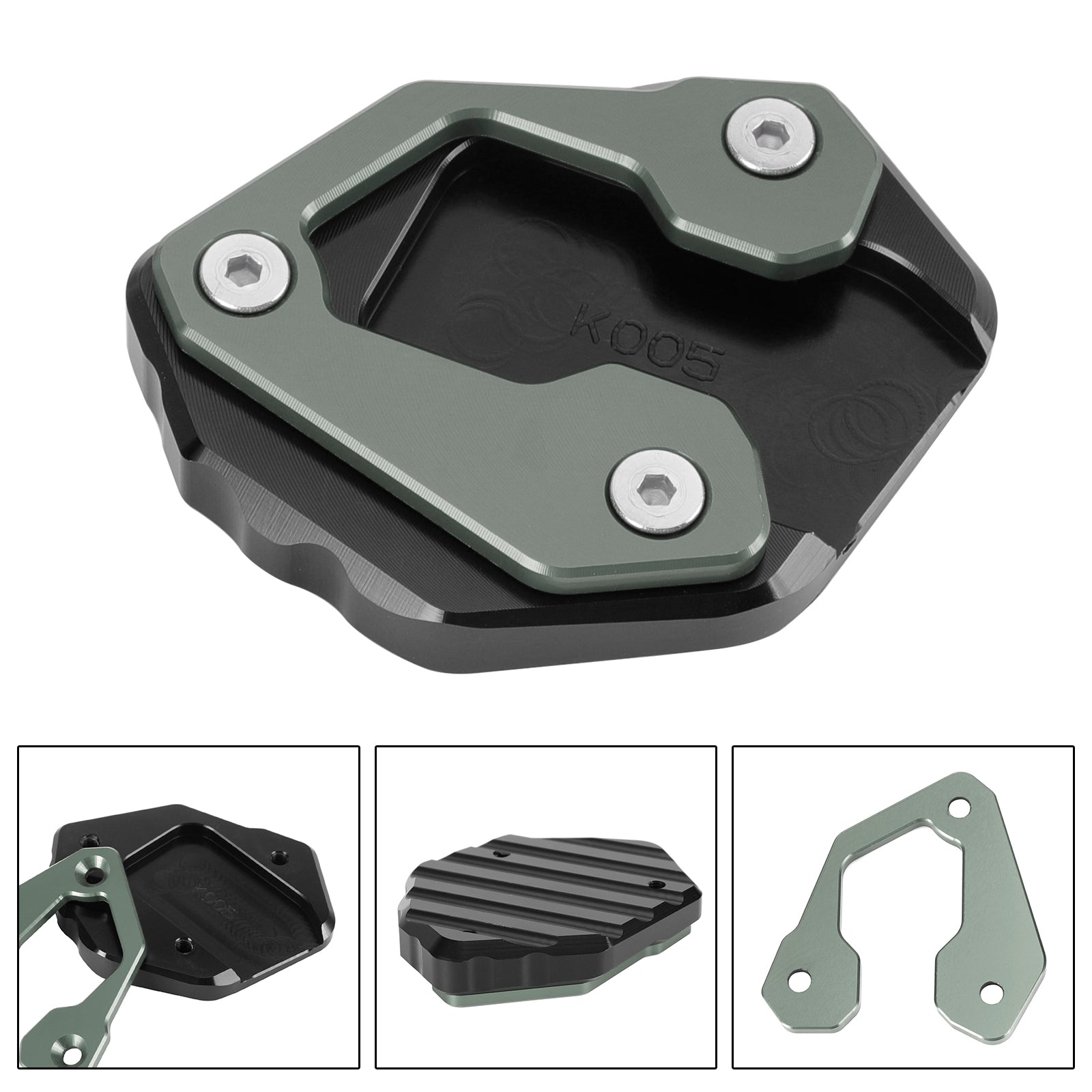 Kickstand Enlarge Plate Pad fit for Yamaha MT-09 MT 09 2021-2022