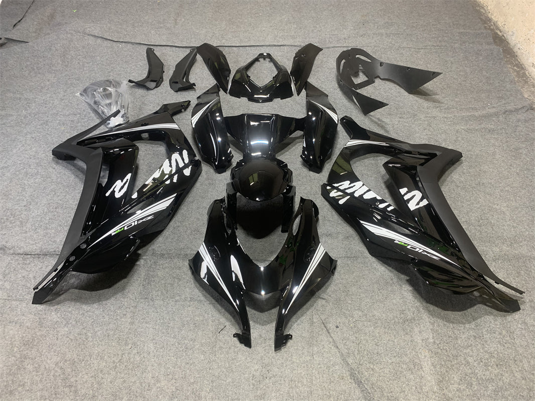 Amotopart Kawasaki ZX10R 2016–2020 schwarzes Verkleidungsset