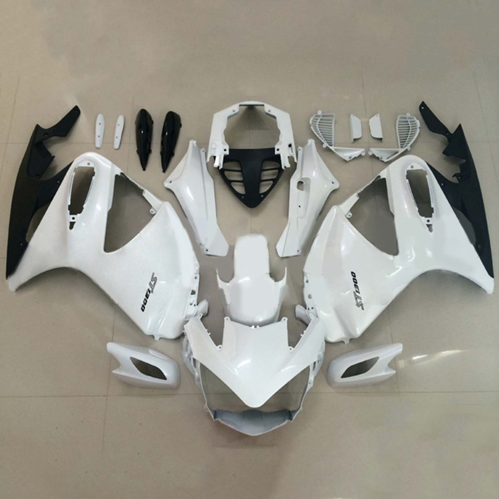 Amotopart 2002-2016 STX1300 ST1300 Honda White Fairing Kit