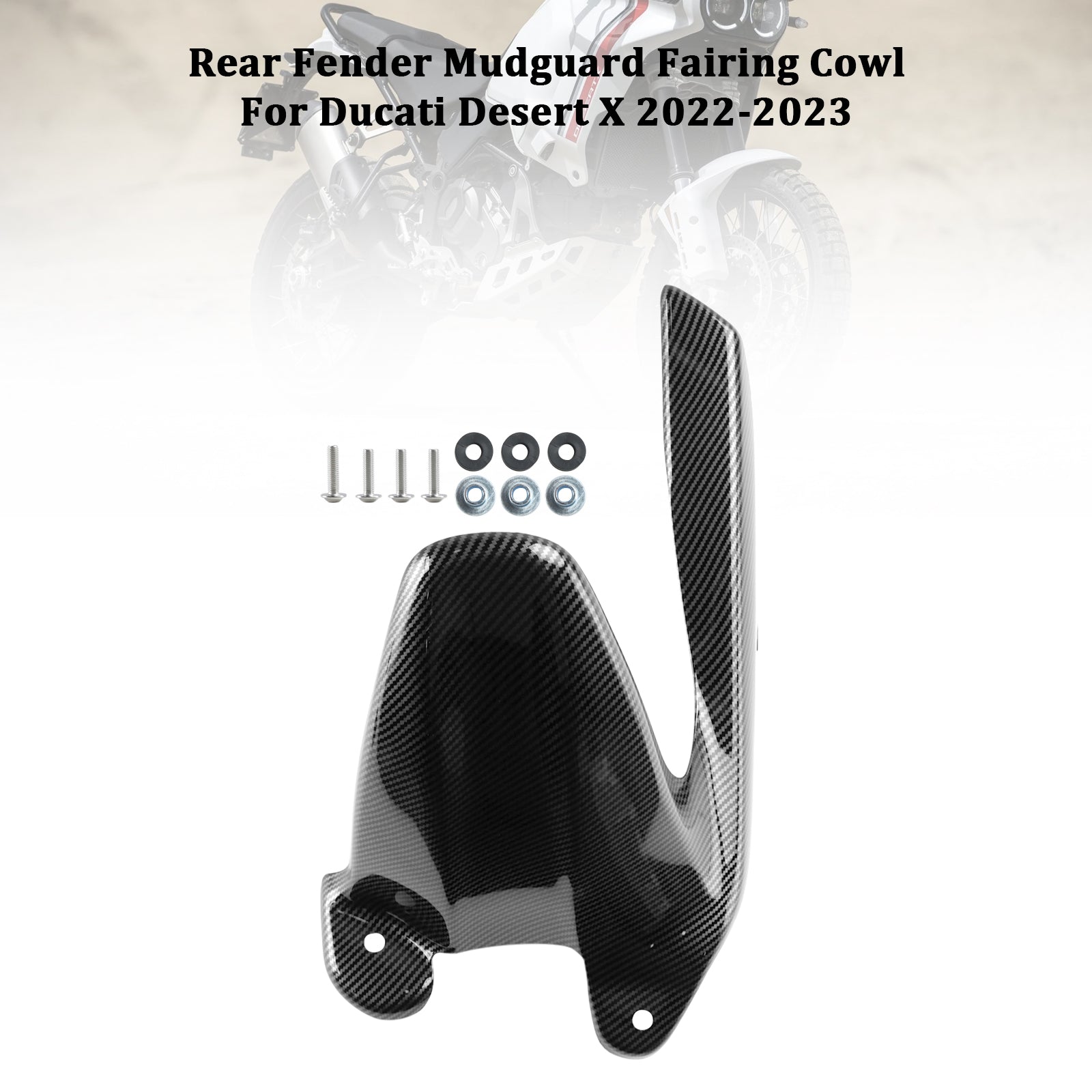 22-23 Ducati Desert X Rear Fender Mudguard Fairing Cowl