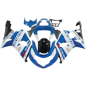 Amotopart 2000-2002 K1 K2 GSXR1000 Suzuki Blue&amp;White Style3 Kit carena