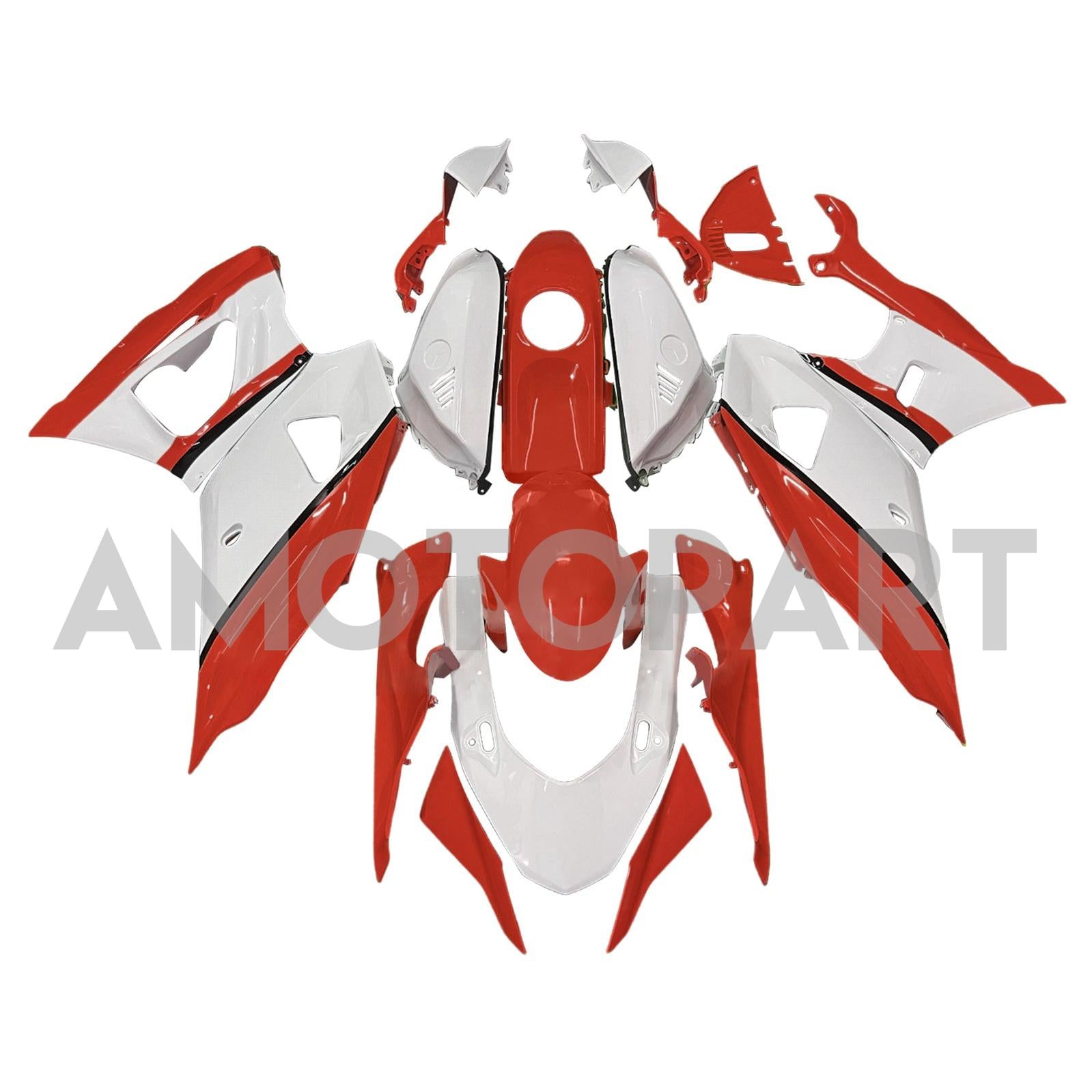 Amotopart 2021-2025 Yamaha YZF-R7 Red White Fairing Kit