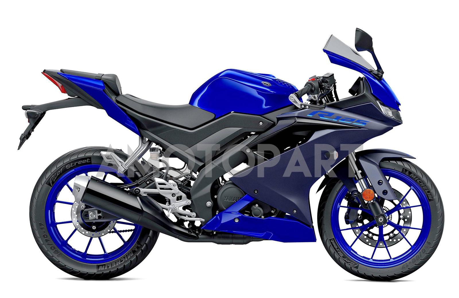 Amotopart 2019-2022 Yamaha YZF R125 Dark Blue Fairing Kit