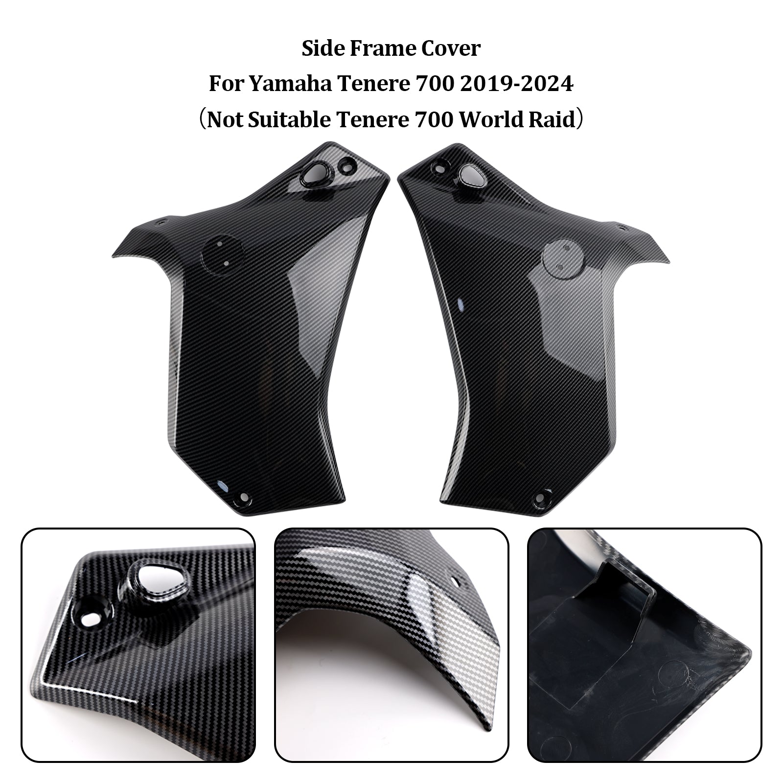 2019-2024 Yamaha Tenere 700 Side Frame Panel Protector Fairings Cover