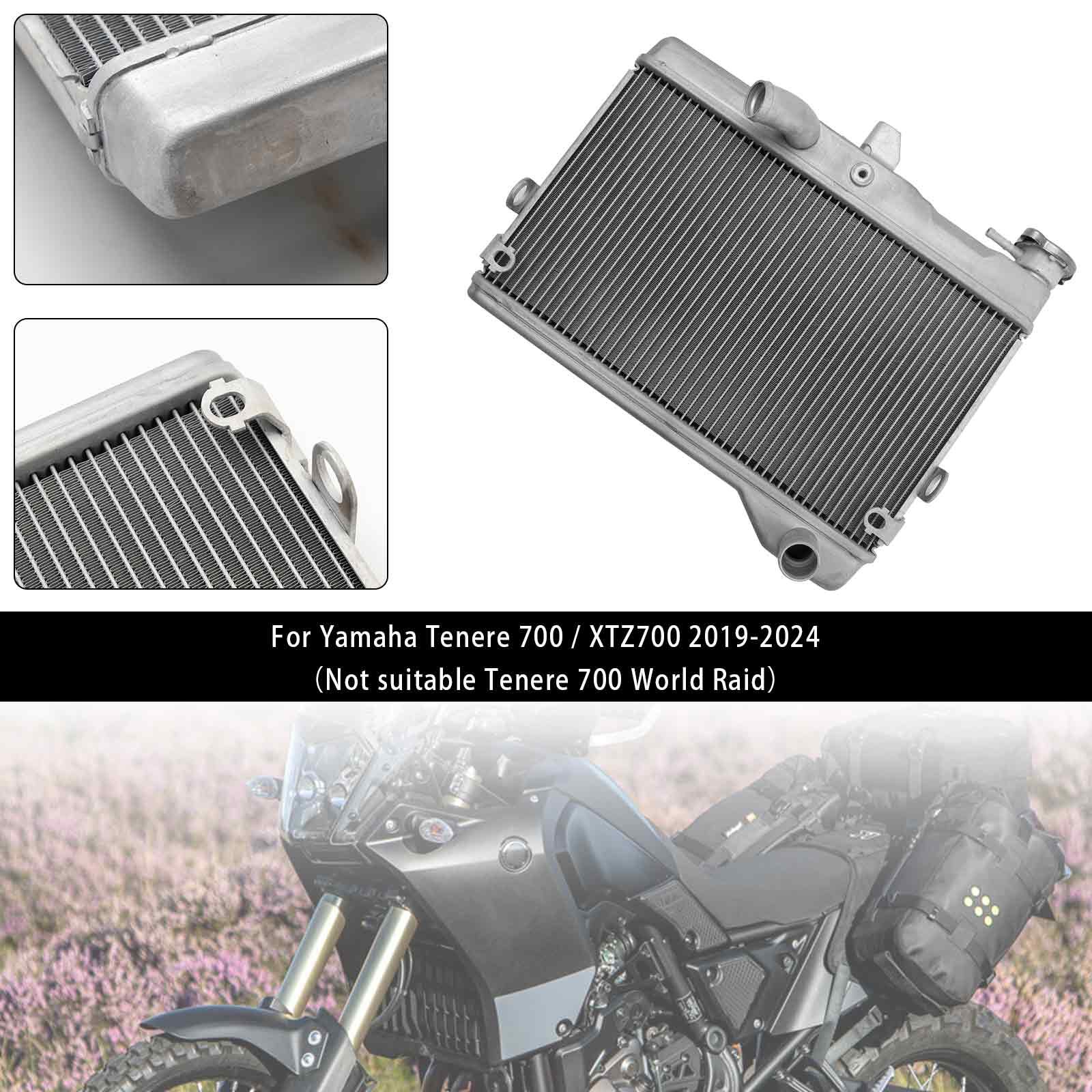 19-24 Yamaha Tenere 700 XTZ700 Radiateur Refroidisseur de moteur