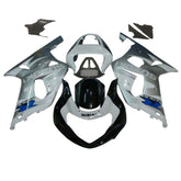 Amotopart 2000-2002 K1 K2 GSXR1000 Suzuki Silver&White Fairing Kit