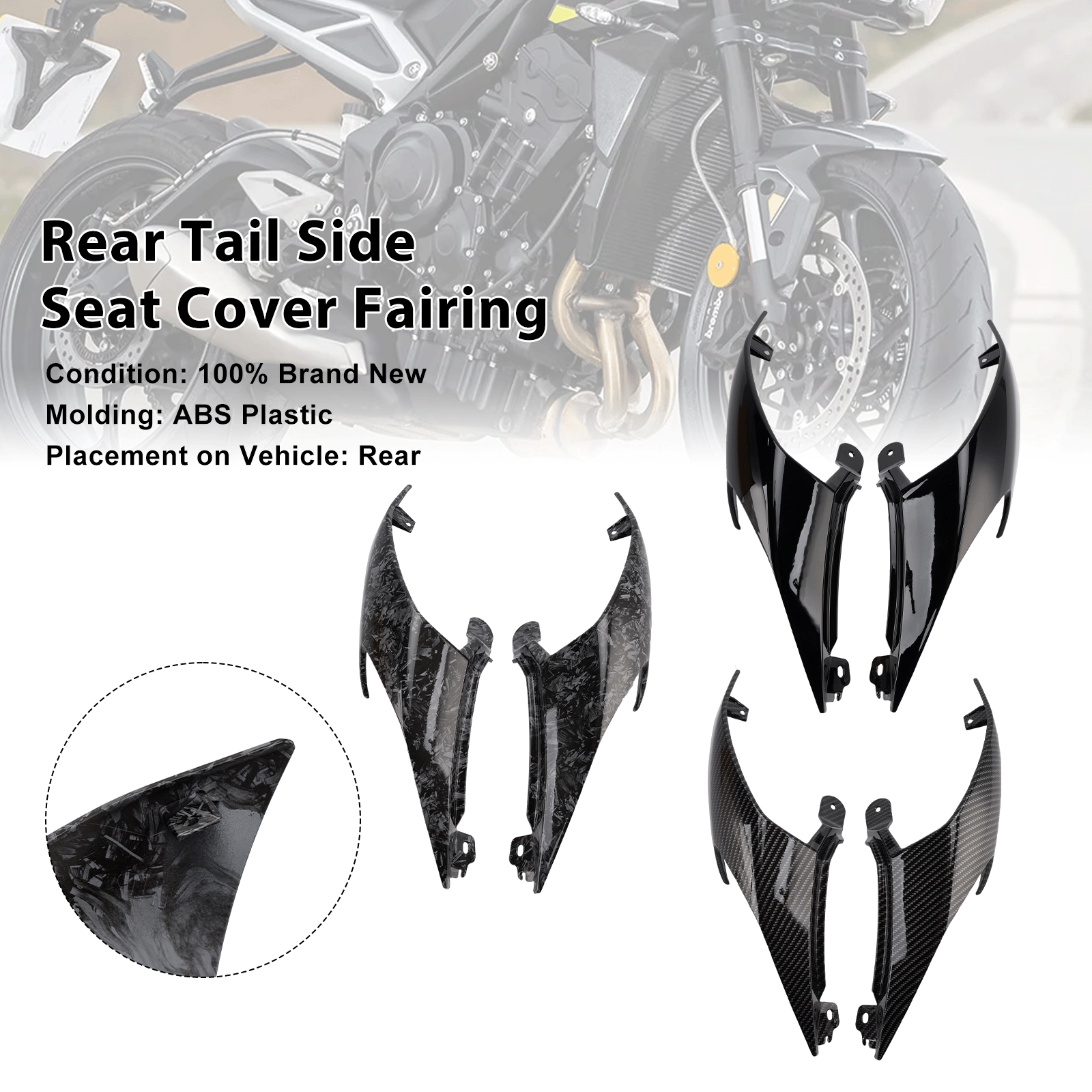 Street Triple 765 R RS 2020-2025 Rear Tail Side Seat Cover Fairing