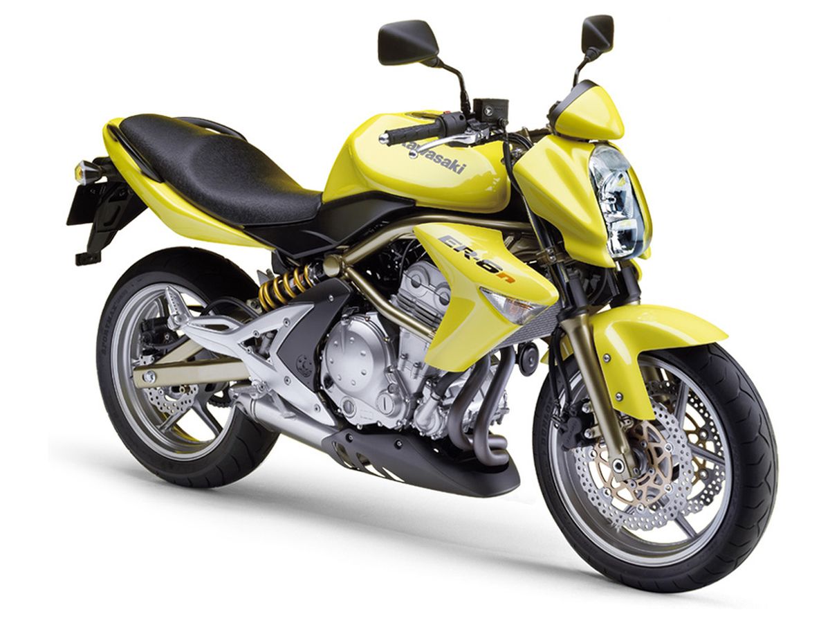 Amotopart 2009-2011 Kawasaki ER6N Yellow Fairing Kit