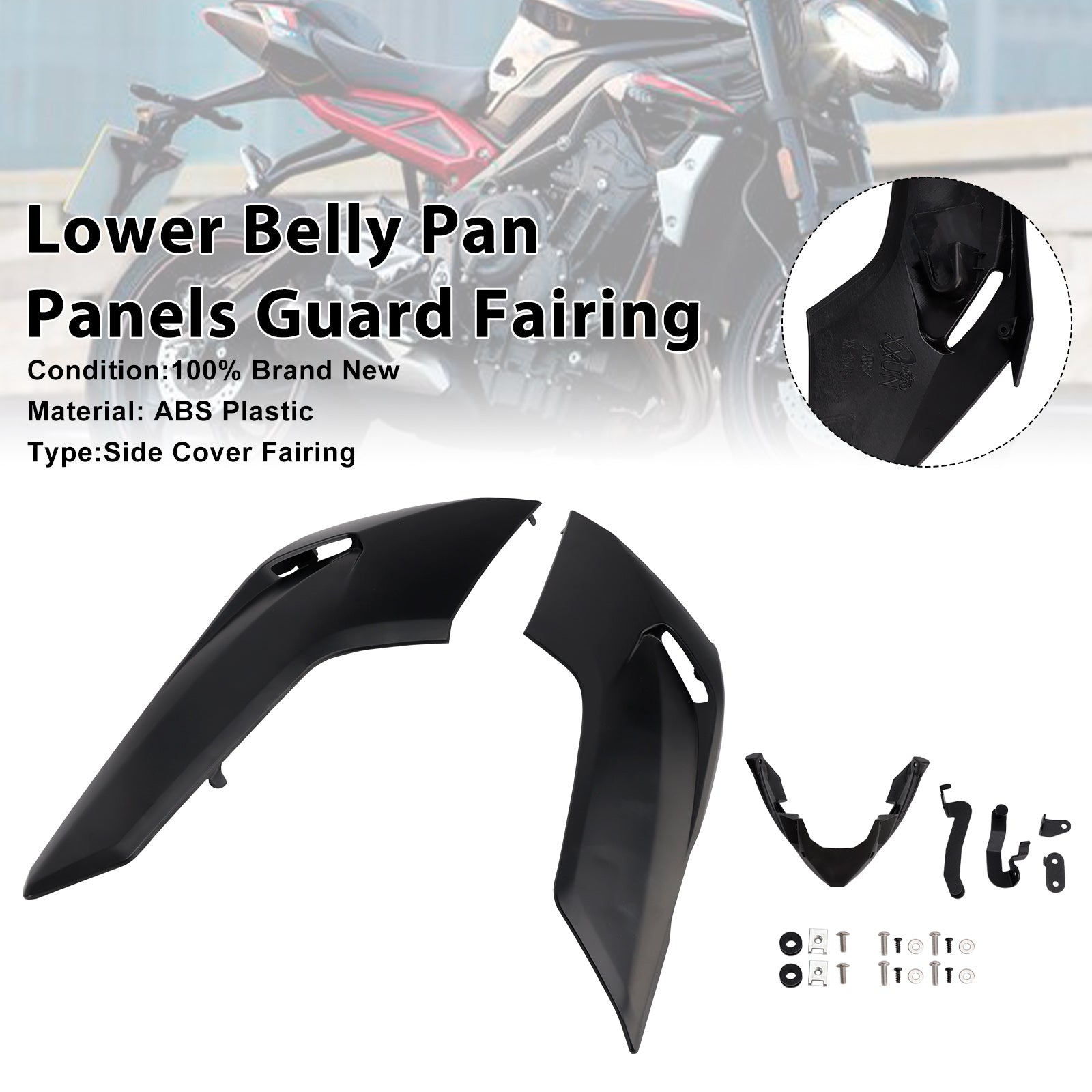 2020-2022 Street Triple 765 R/RS Lower Belly Pan Panels Guard Fairing