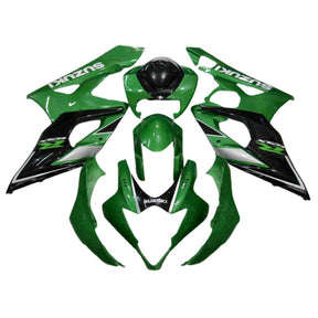 Amotopart 2005-2006 K5 GSXR1000 Suzuki Green&Black Fairing Kit