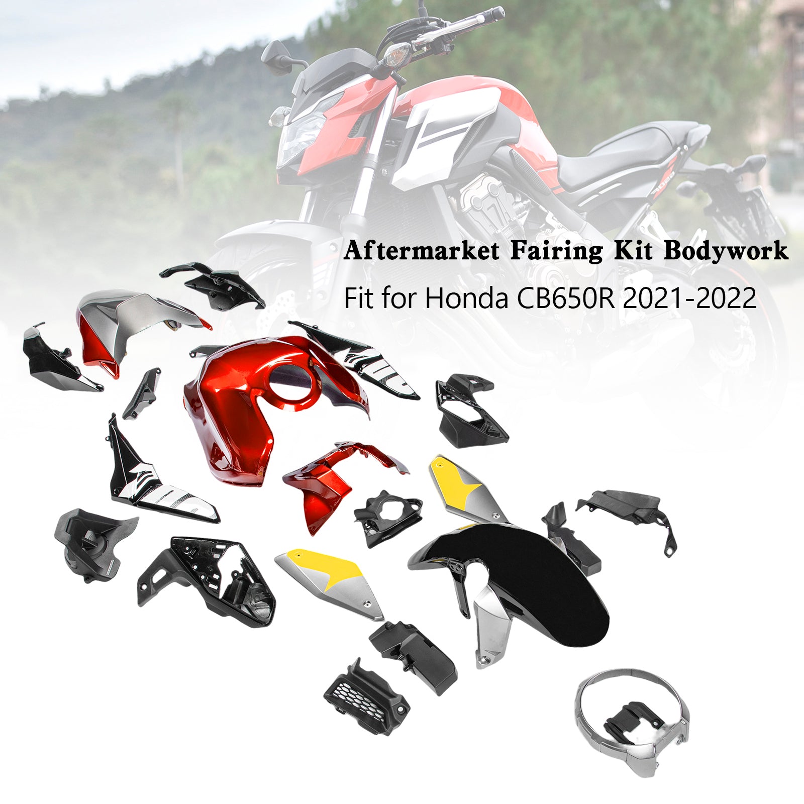 Amotopart (21-23) Honda CB650R Fairing Kit Colletion2