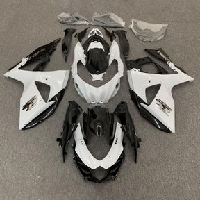 Amotopart 2009-2016 K9 GSXR1000 Suzuki Kit de carenado blanco y negro