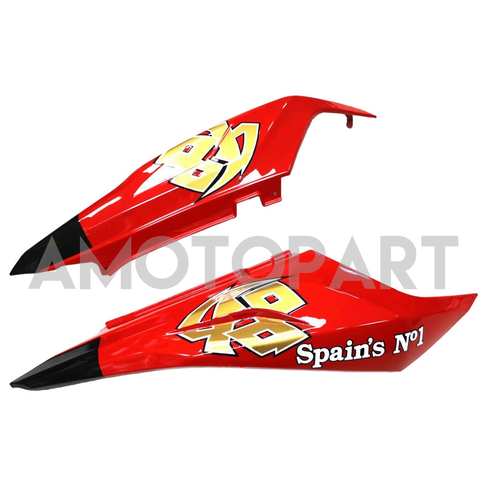 Amotopart Aprilia 2006-2011 Rs125 Red & Yellow Fairing Kit