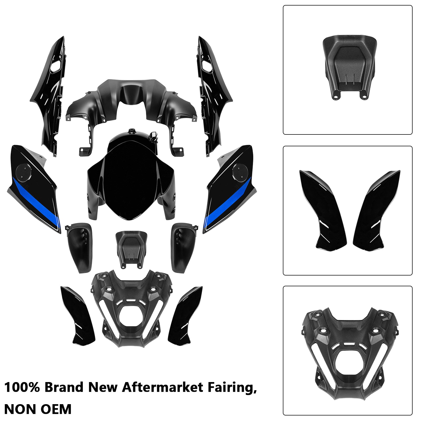 Amotopart 2021-2023 Yamaha MT 09 Fairing Kit