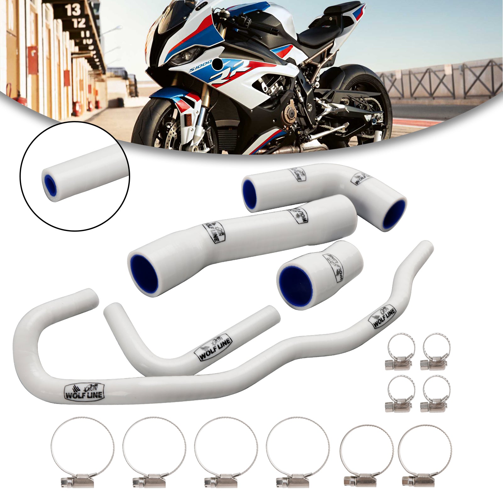 2019-2023 BMW S1000RR Silicone Radiator coolant Hose kit