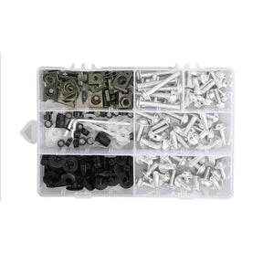 Amotopart 2020-2024 Kit carena Kawasaki ER-6F Ninja650 nero bianco