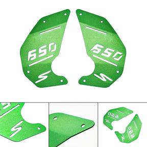 Motorabdeckplatte Seitenverkleidung grün für Kawasaki Vulcan S En650 Vn650 15-22 Cafe