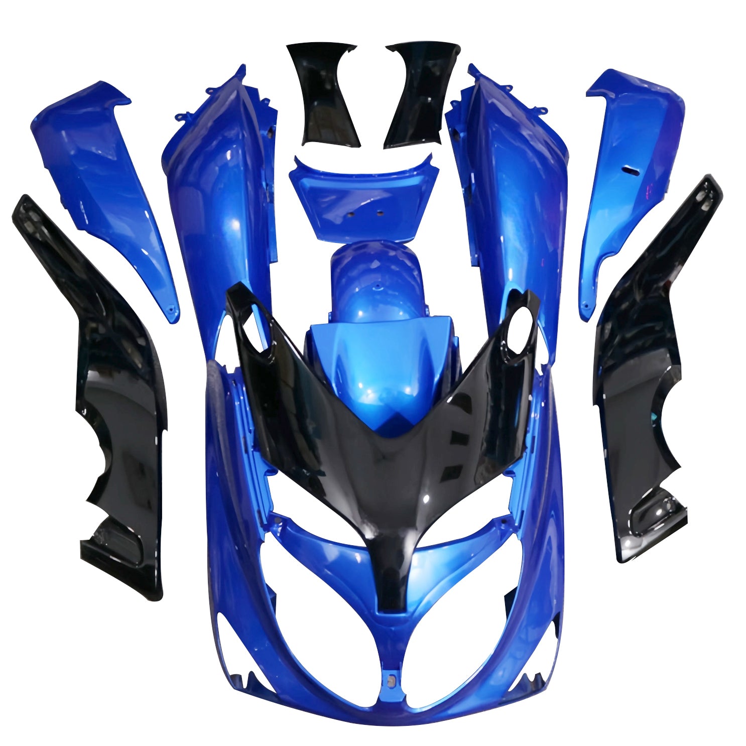 Amotopart 2001-2007 Kit de carénage Yamaha T-Max bleu noir