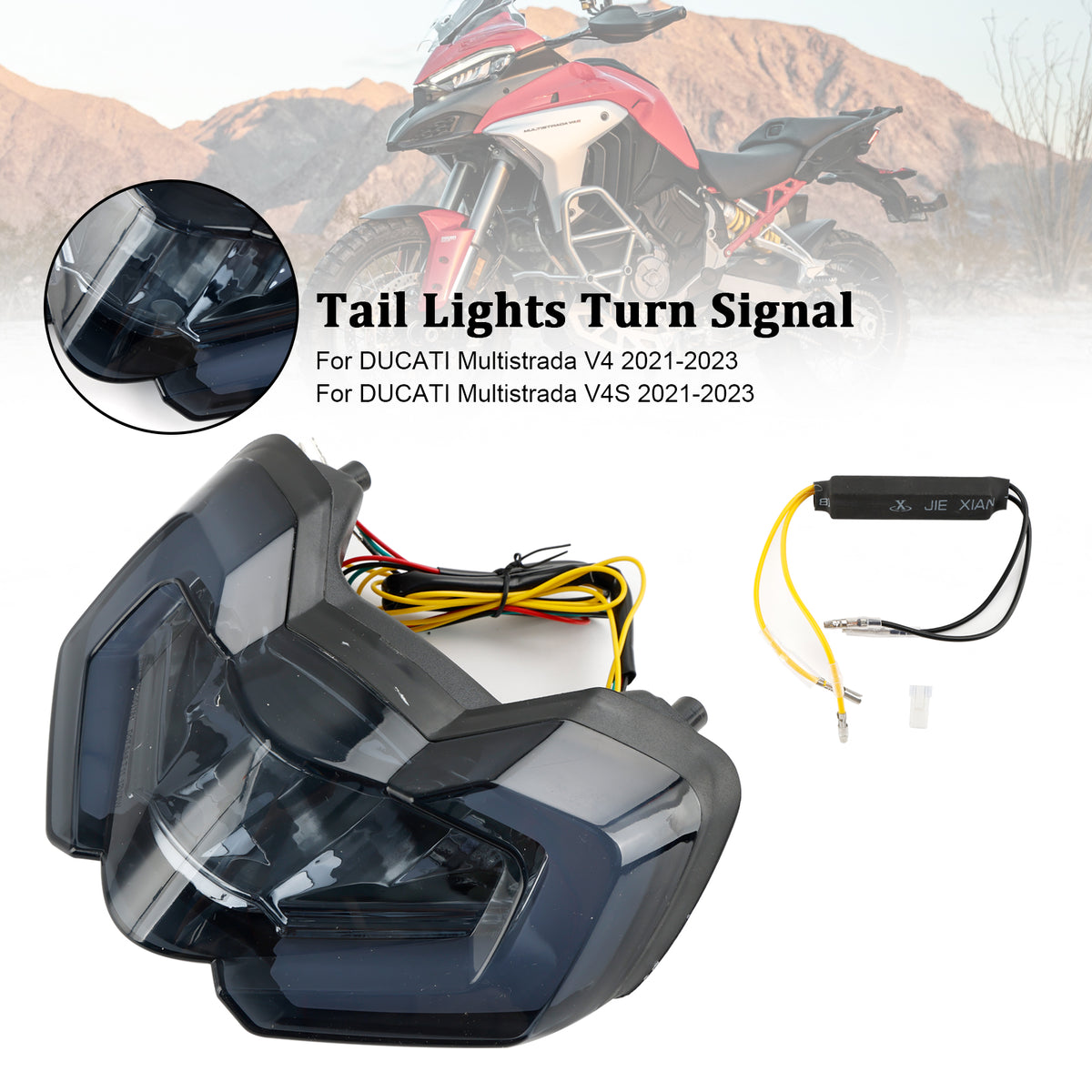 Tail Light Integrated Turn Signals For DUCATI Multistrada V4S V4 110 21-23