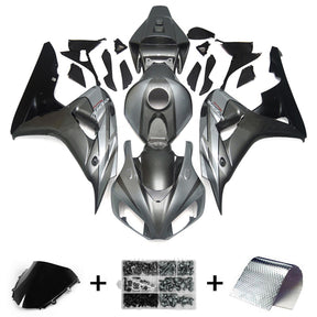 Amotopart 2006–2007 Honda CBR1000RR Verkleidungsset in Grau und Silber