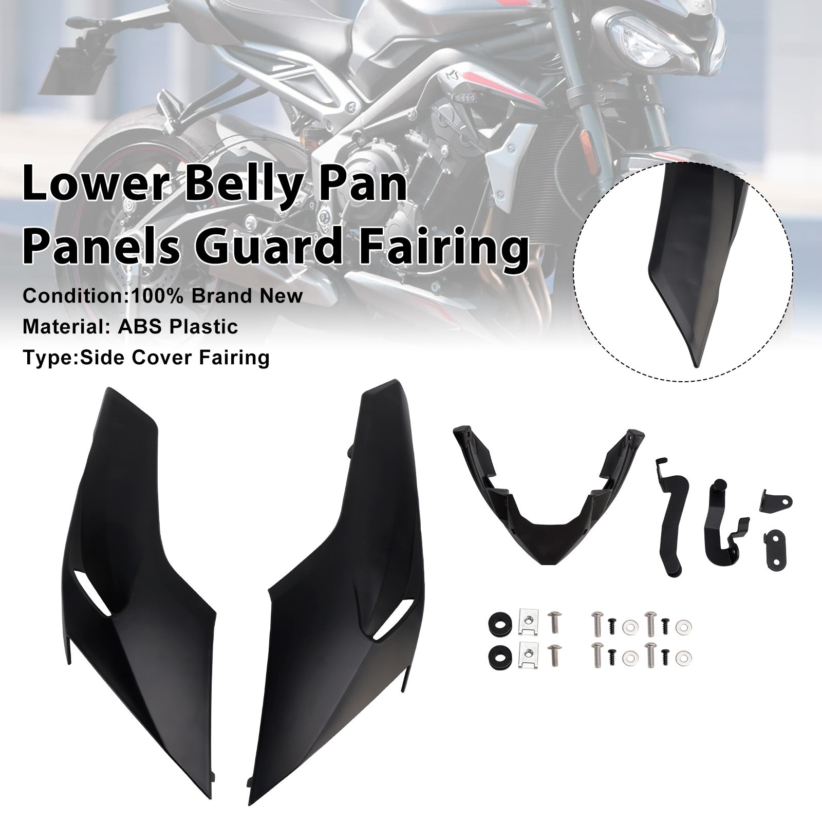 2020-2022 Street Triple 765 R/RS Lower Belly Pan Panels Guard Fairing