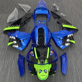 Kit carena Amotopart 2003-2004 Honda CBR600RR blu verde