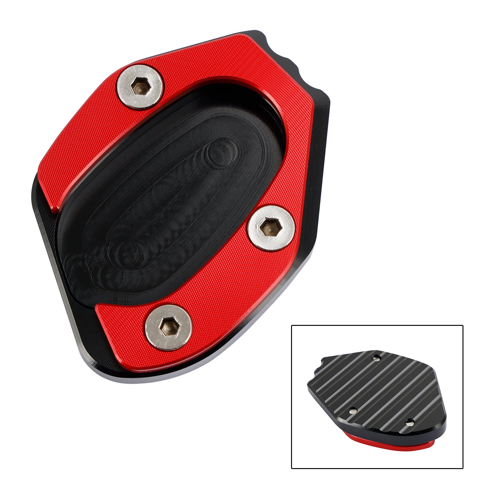 19-21 velocidades Twin 1200 y 16-19 Thruxton 1200/R Kickstand Ampliar placa almohadilla