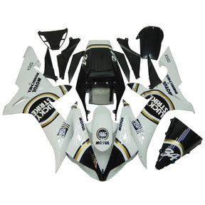 Amotopart 2002-2003 Yamaha YZF R1 Glossy White Black Fairing Kit