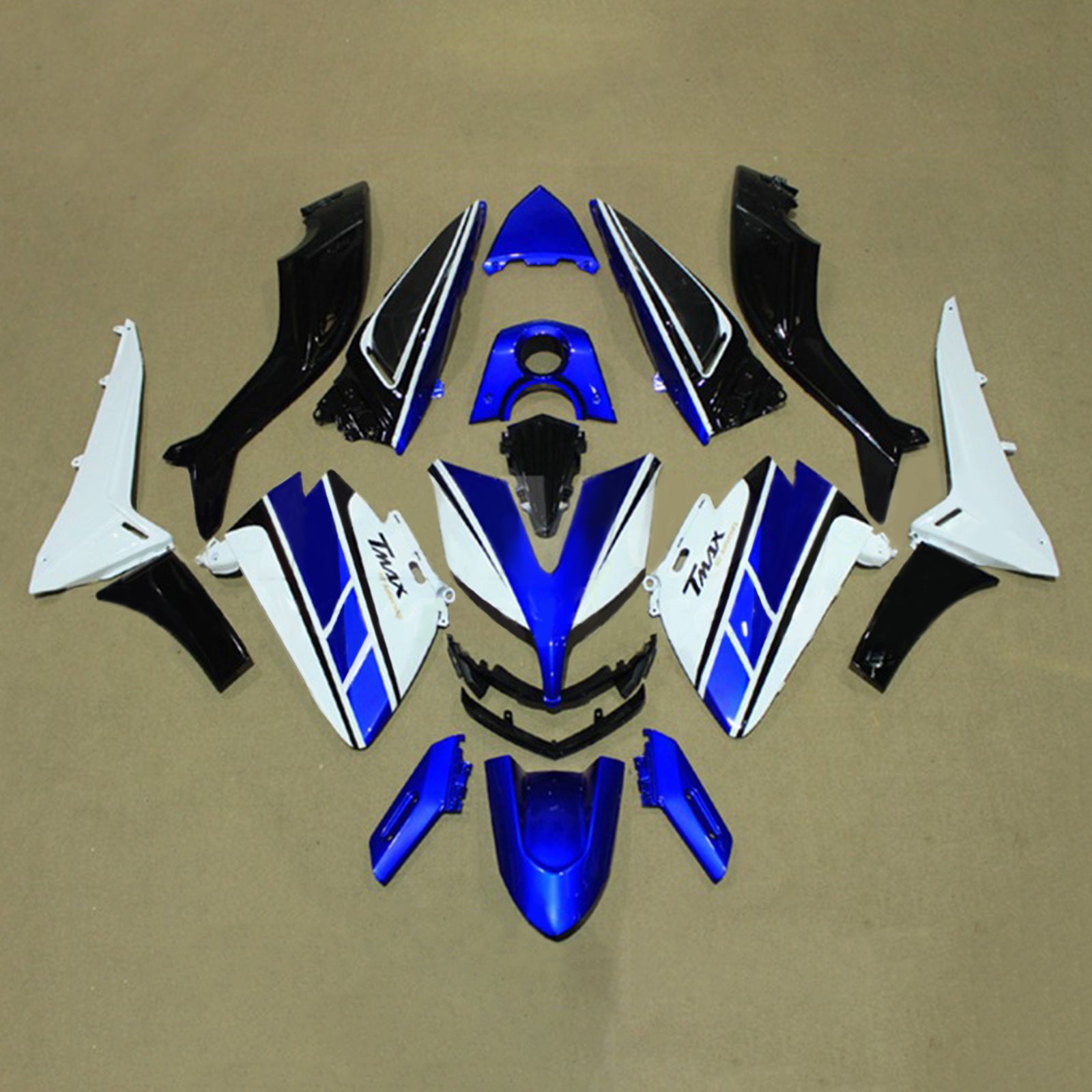 Amotopart 2015–2016 Yamaha T-Max TMAX530 Verkleidung, Blau und Weiß