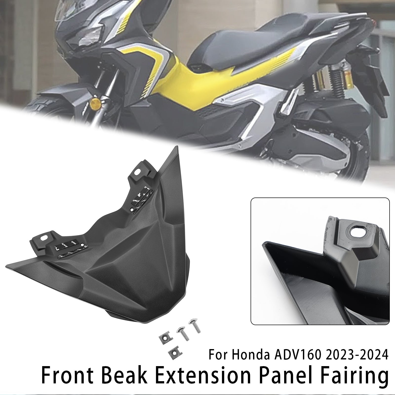 23-24 Honda ADV 160 Front Beak Extension Nose Panel Fairing