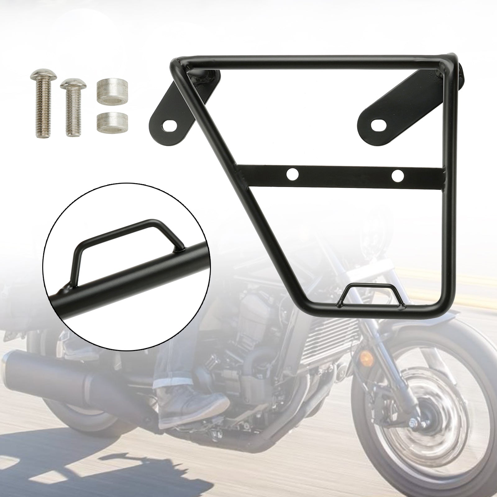 Support de montage de sac de selle latéral noir, adapté à Honda Cmx Rebel 1100 21-23 droit