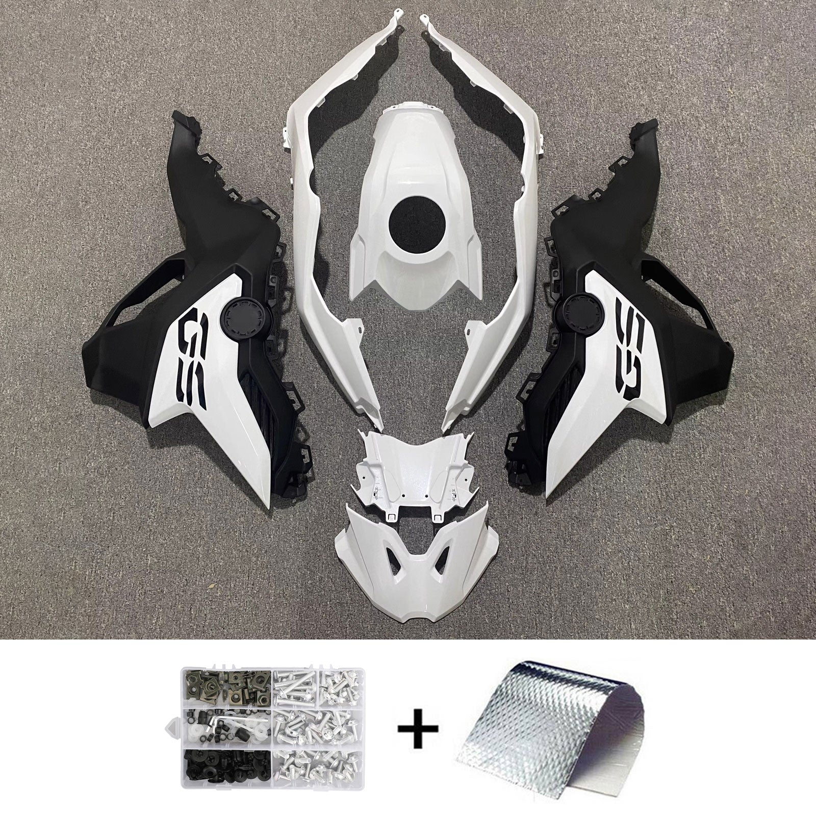 Amotopart 2018-2022 BMW F750GS F850GS Kit de carenado blanco negro