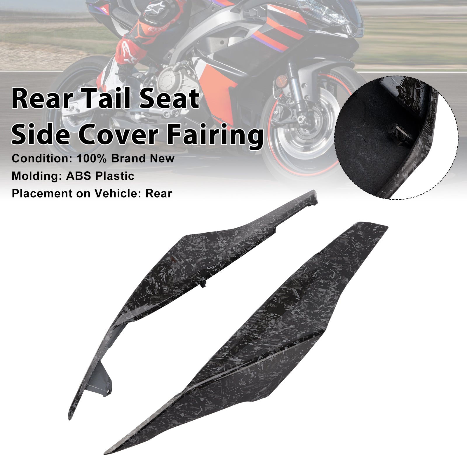 2024-2025 Aprilia RS457 RS 457  Rear Tail Seat Side Cover Fairing