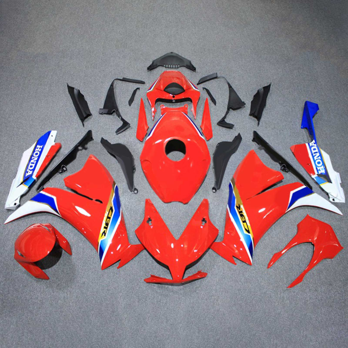 Amotopart 2012-2016 CBR1000RR Honda Bleu et Rouge Style3 Kit de carénage