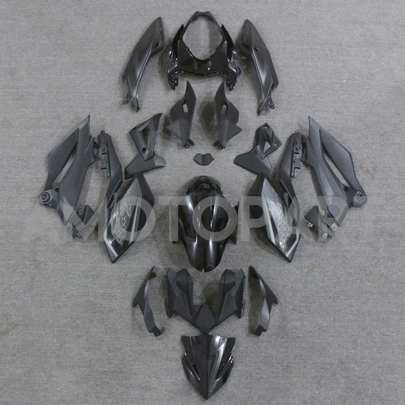 Amotopart 2018-2024 Z400 Kawasaki Matte Gloss Black Fairing Kit