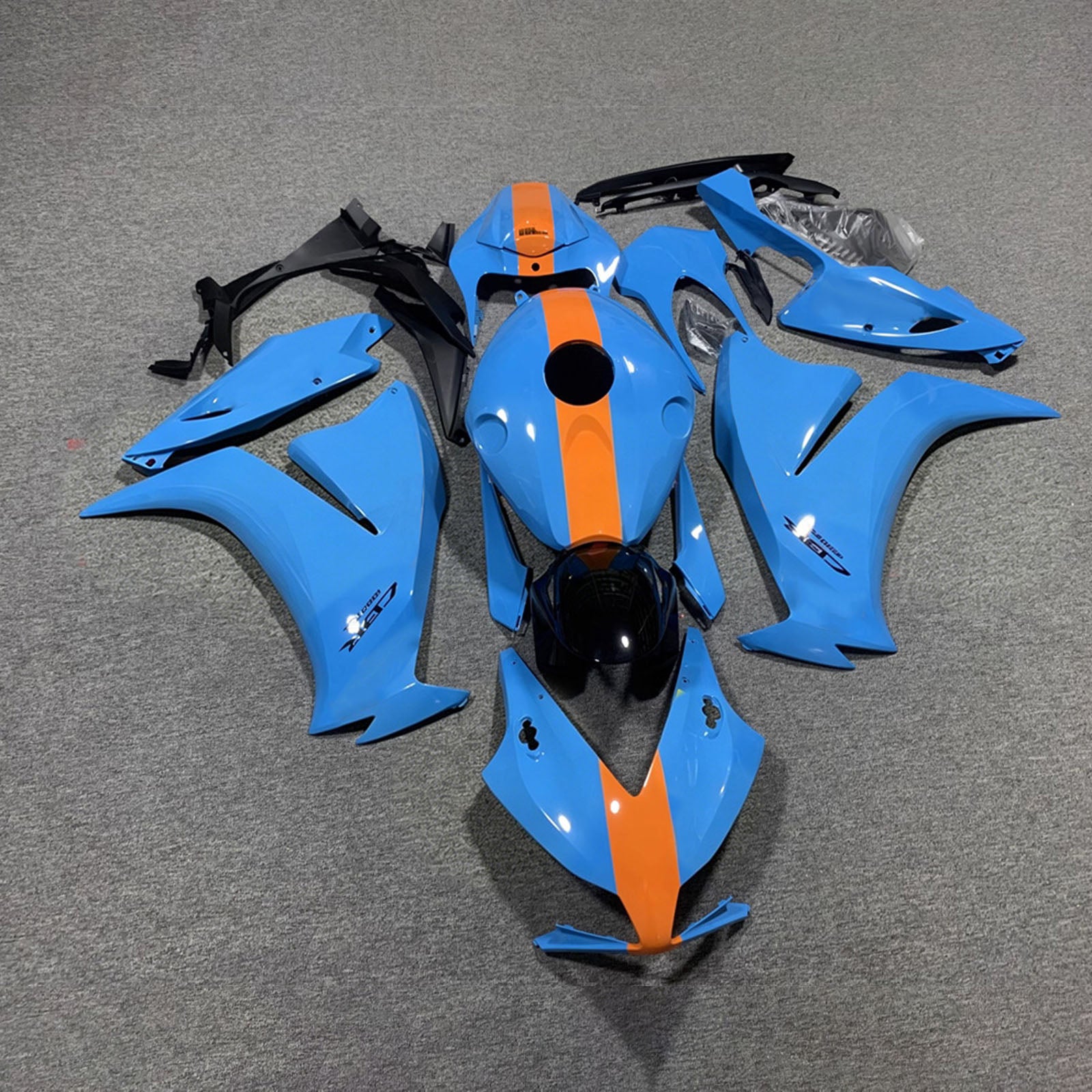 Amotopart 2012-2016 Honda CBR1000RR Blue/Orange Fairing Kit