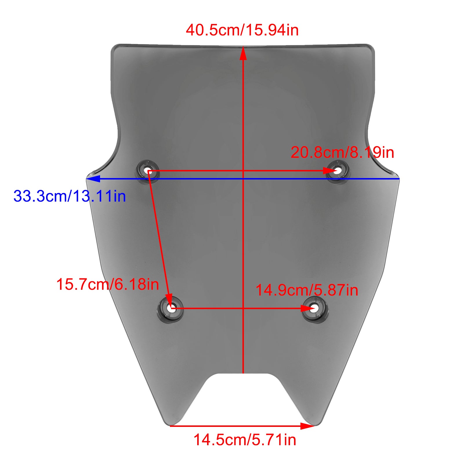 BMW R1200R 2015-2018 R1250RS 2019-2024 vindrutan vindruta