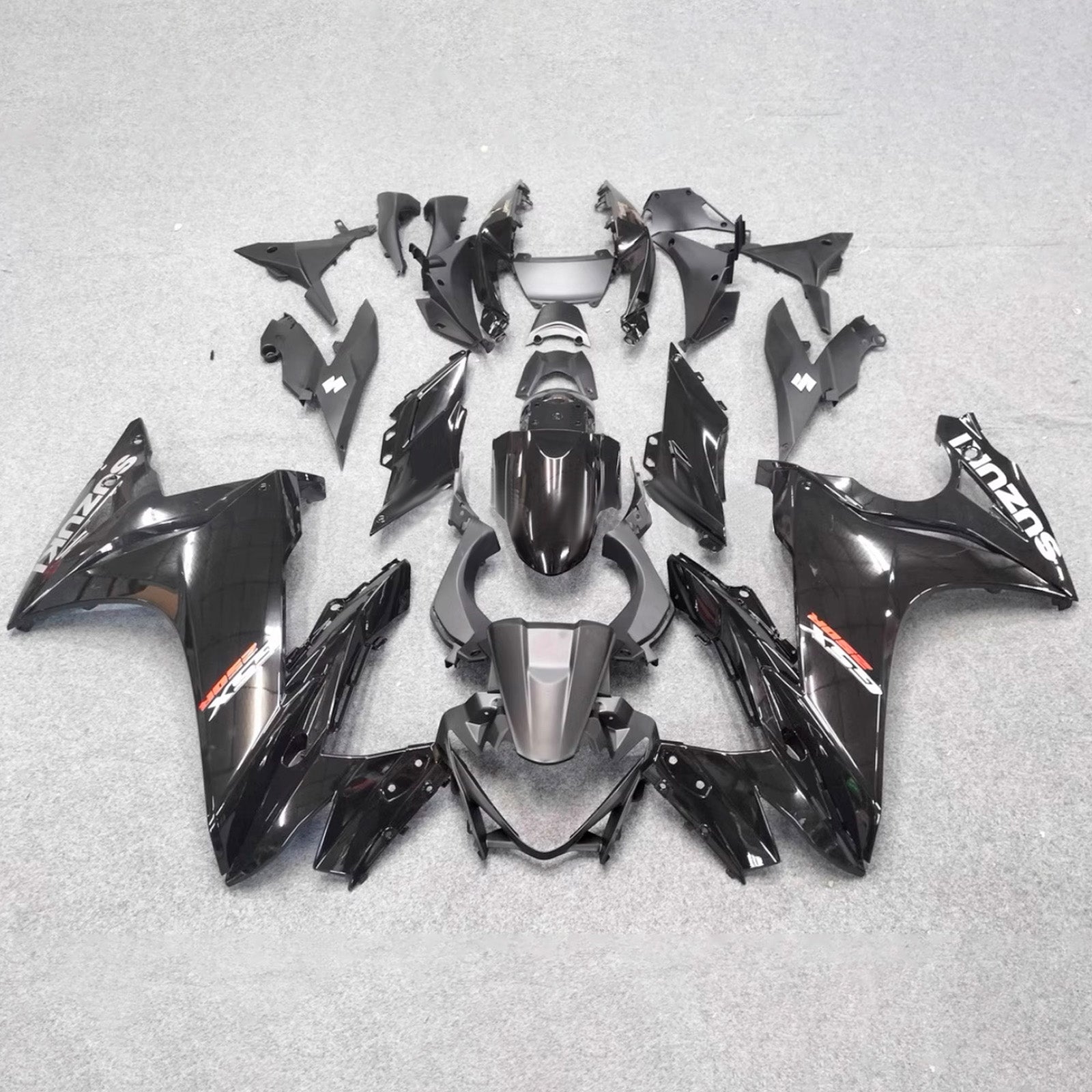 Amotopart 2017-2020 Suzuki GSX250R Black White Fairing Kit